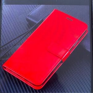 Red Leather Phone Case